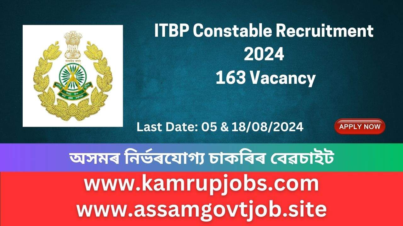 ITBP Constable Recruitment 2024 163 Vacancy