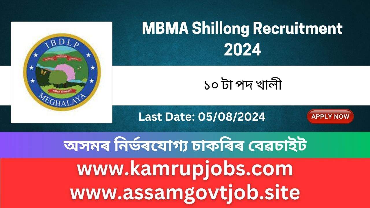 MBMA Shillong Recruitment 2024